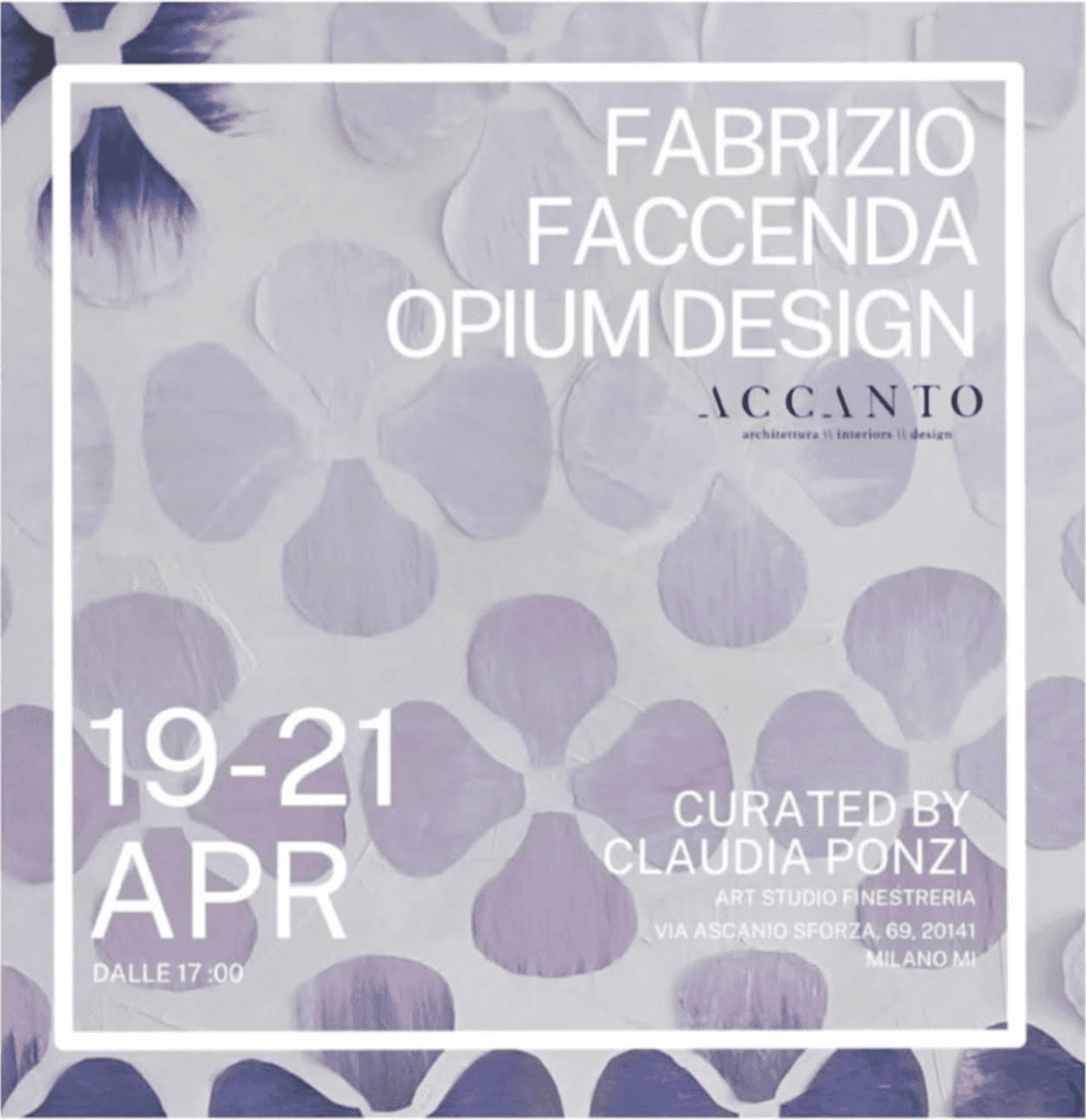 Locandina Fabrizio Faccenda e Accanto Studio