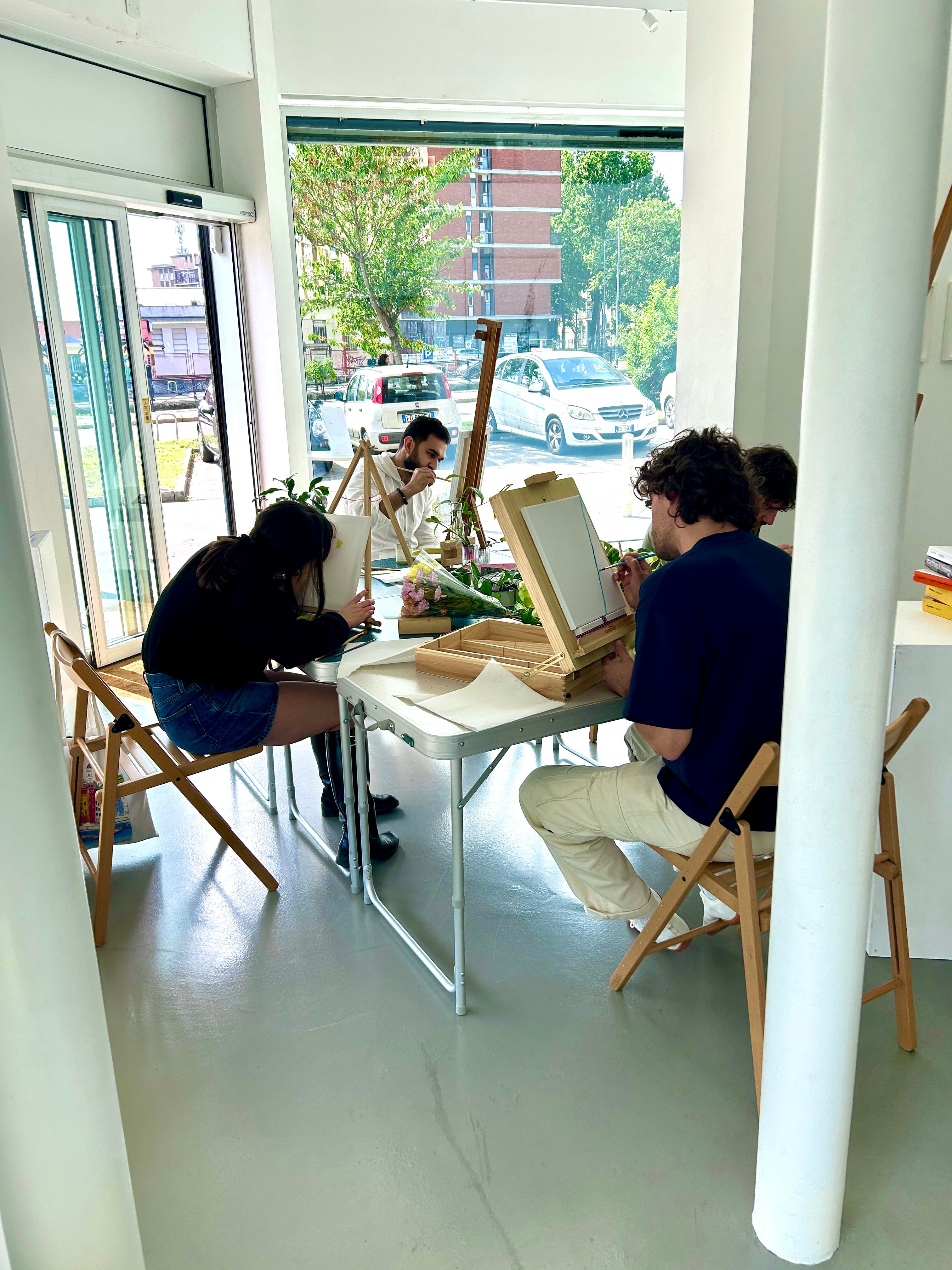Pittura botanica in galleria: fotografia 8 del laboratorio