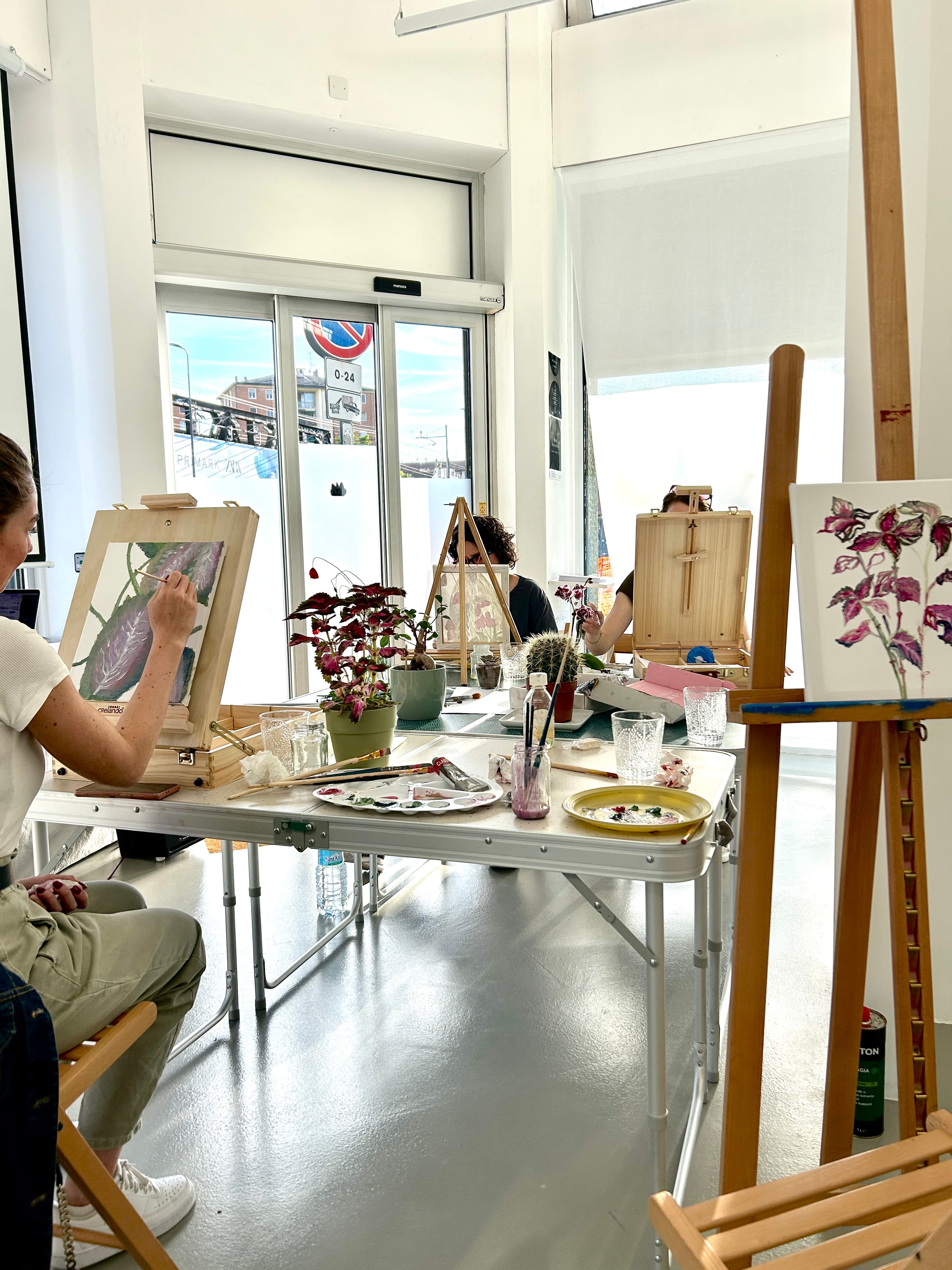 Pittura botanica in galleria: fotografia 9 del laboratorio