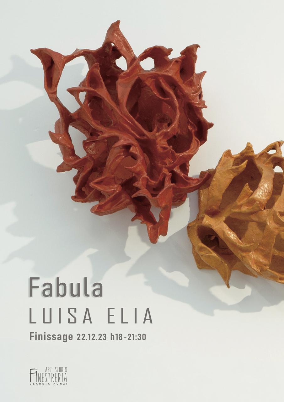 Poster mostra personale di Luisa Elia. Art Gallery Milano