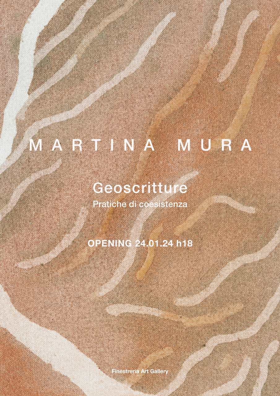 Poster mostra personale di Martina Mura. Art Gallery Milano
