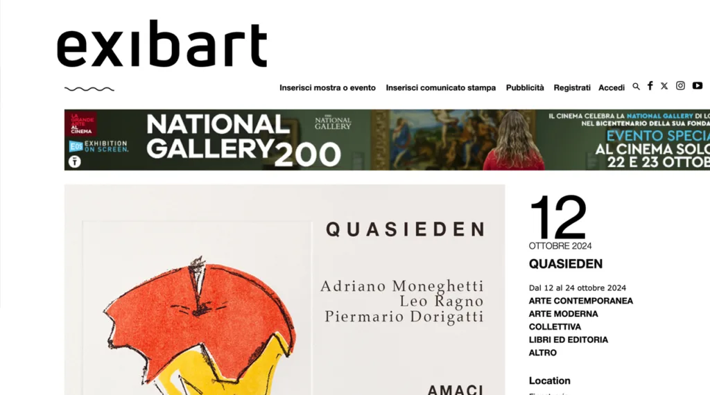 Exibart: QuasiEden: Dorigatti, Moneghetti e Ragno