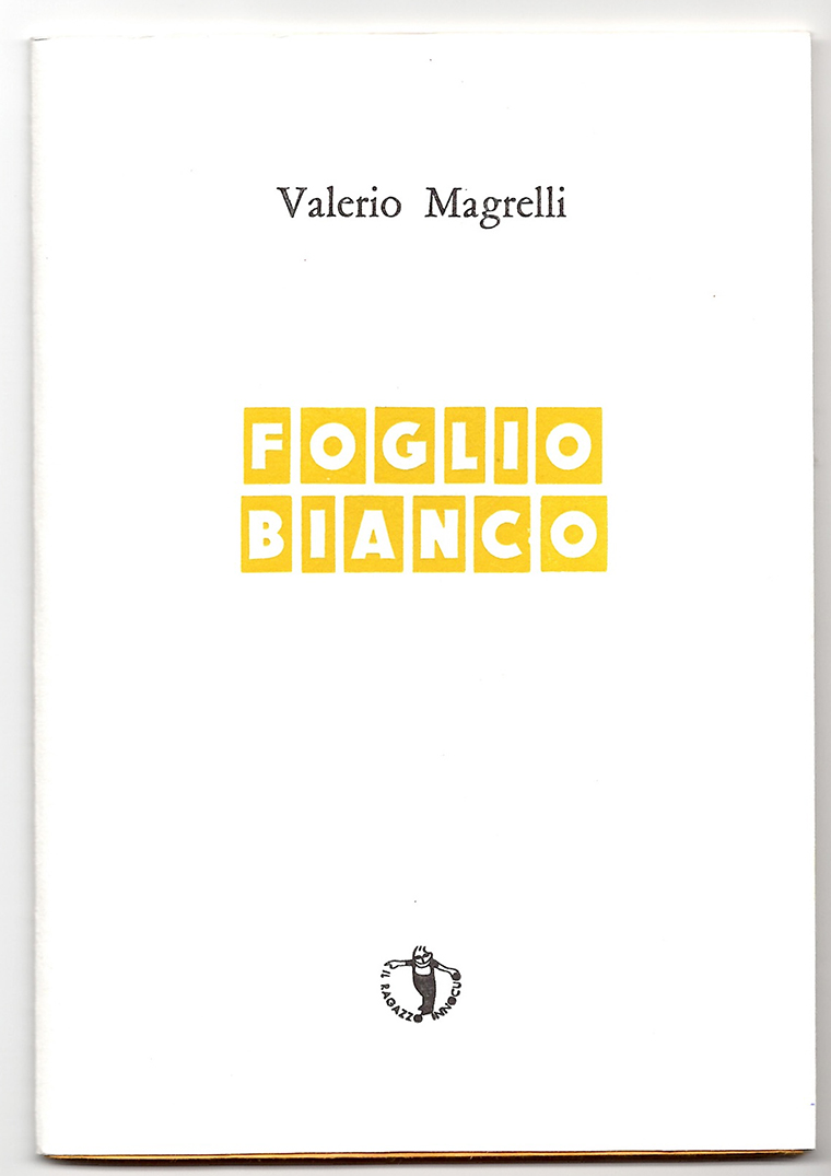 Foglio bianco - Valerio Magrelli